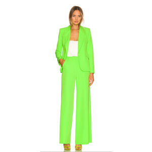 NEW $1115 L'agence Chartreuse Lime Green Chamberlain Pilar Suit Set 6 S